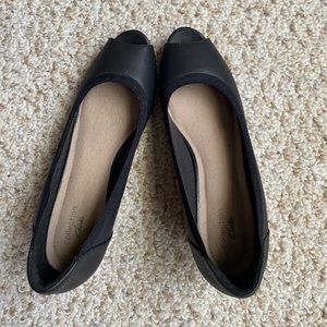 Clarks Malory Charm peep toe wedge
